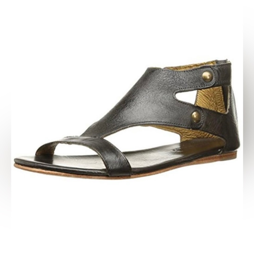 Bed Stu Black Leather Sandals 8.5